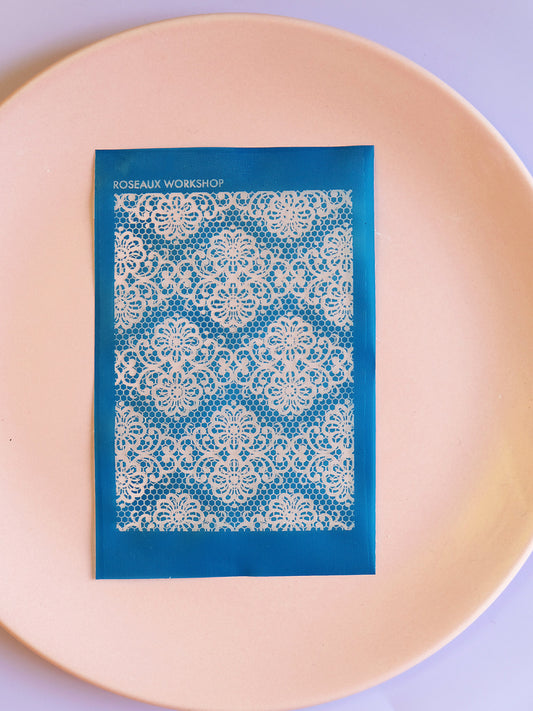 Lace Pattern Polymer Clay Silk Screen Stencils