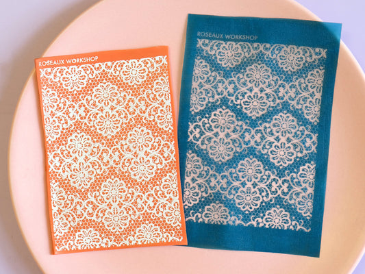 Lace Pattern Polymer Clay Silk Screen Stencils