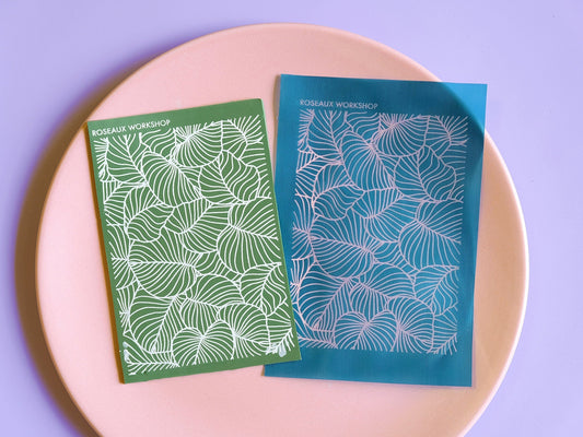 Leaf Design Polymer Clay Silk Screen Stencils