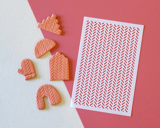 Texture Sheet For Polymer Clay Earring Making