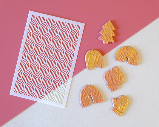 Polymer Clay Texture Sheet for Earrings