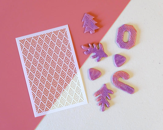 Texture Sheet For Polymer Clay Earring Making