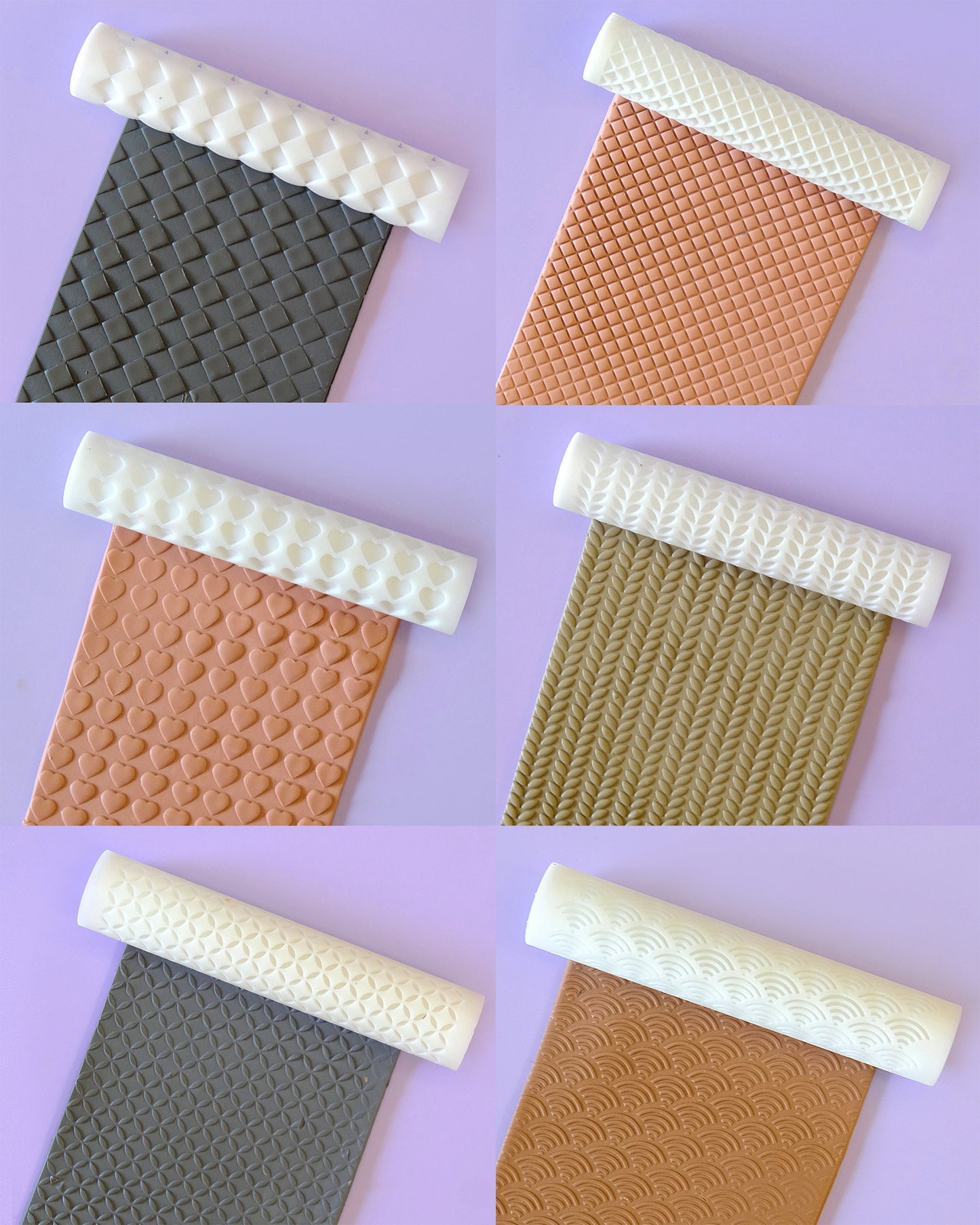 Knitted Texture Roller for Polymer Clay Earrings