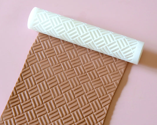 Square lines Texture Roller for Polymer Clay Earrings