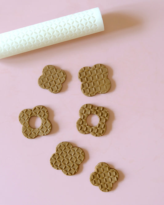 Rhombus Clay Texture Roller