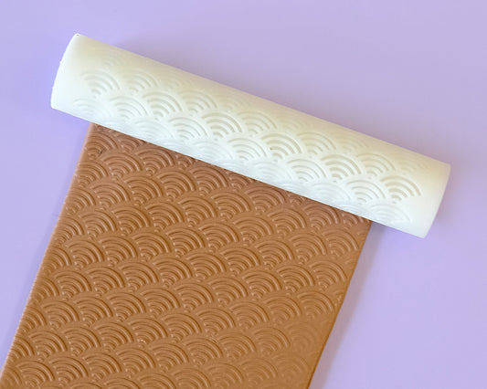 Rainbow Texture Roller For Polymer Clay Earrings