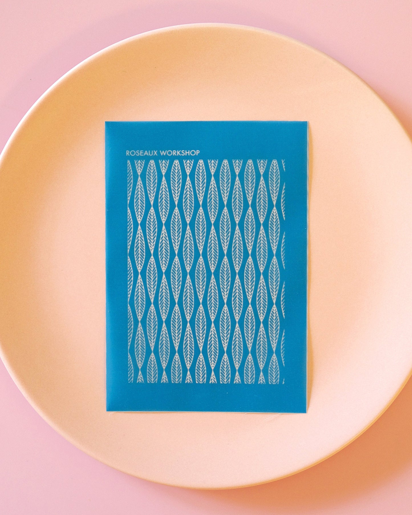 Leaf Pattern Silk Screen For Clay Earring