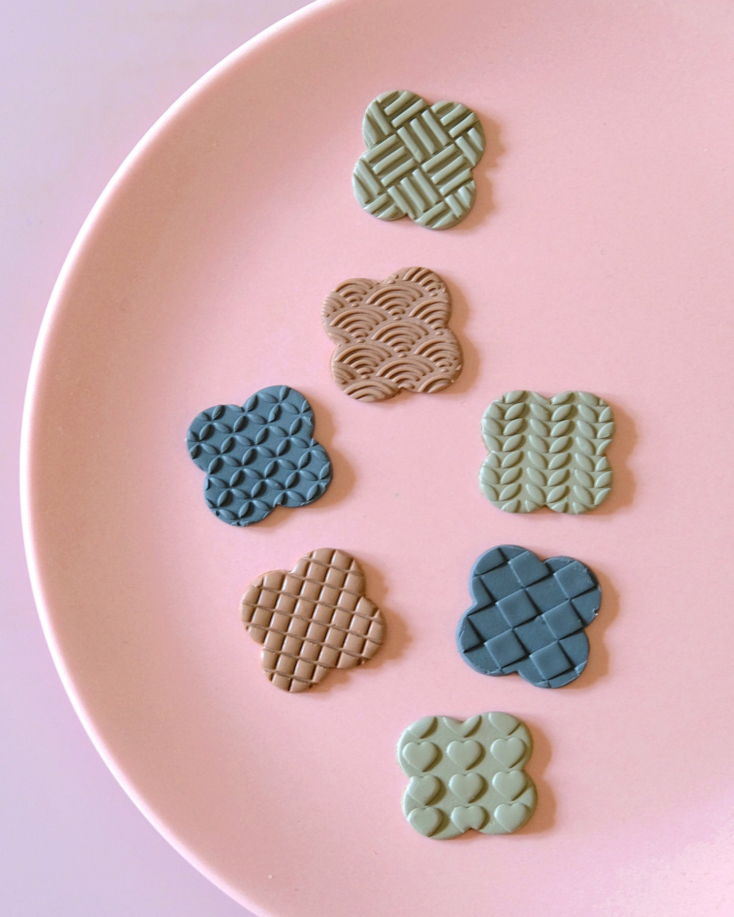 Knitted Texture Roller for Polymer Clay Earrings