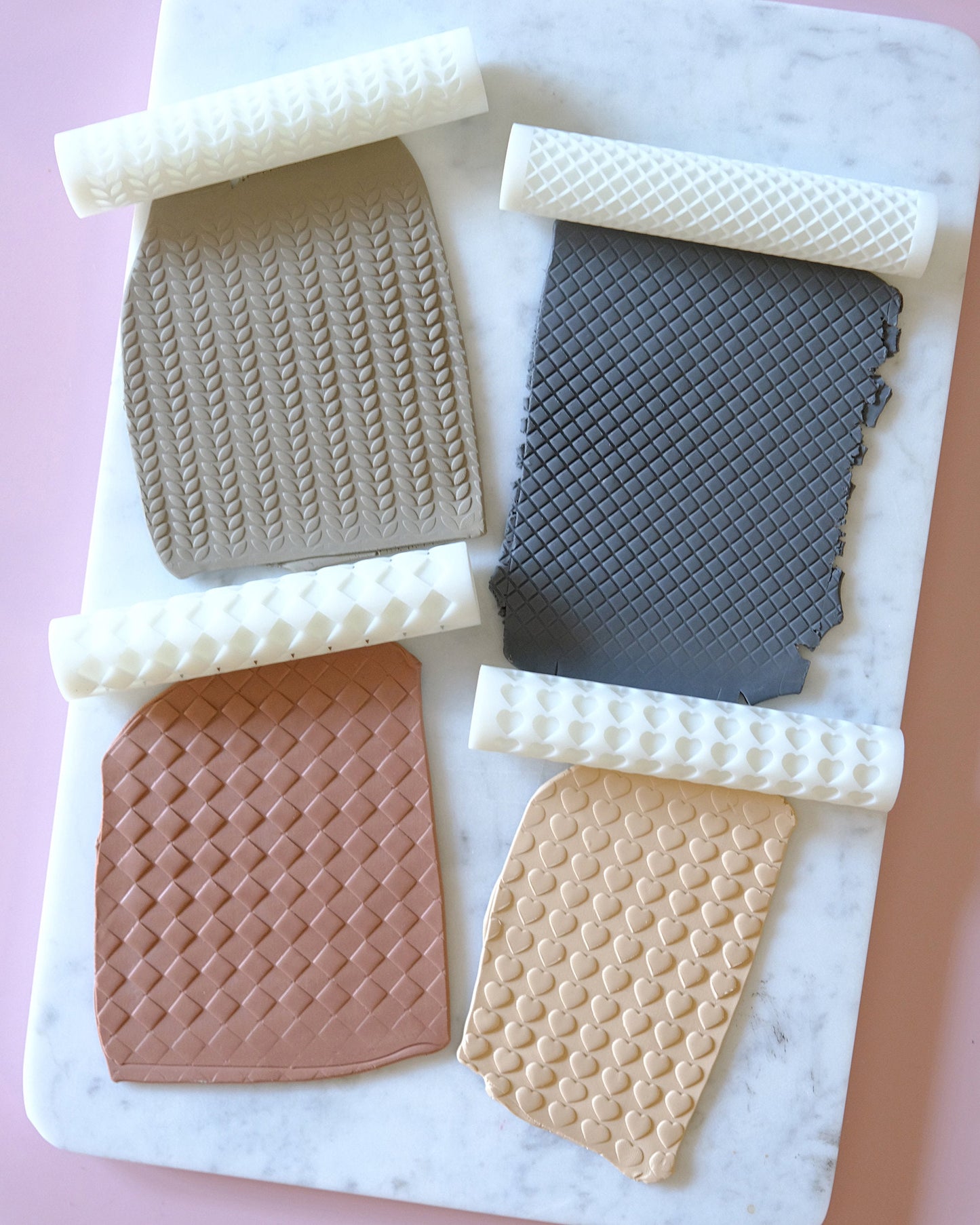 Knitted Texture Roller for Polymer Clay Earrings