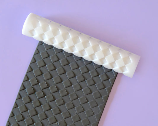 Square Knitted Texture Roller for Clay Earrings