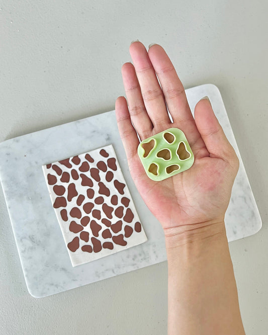 Cow Print Clay Cutter for Earrings