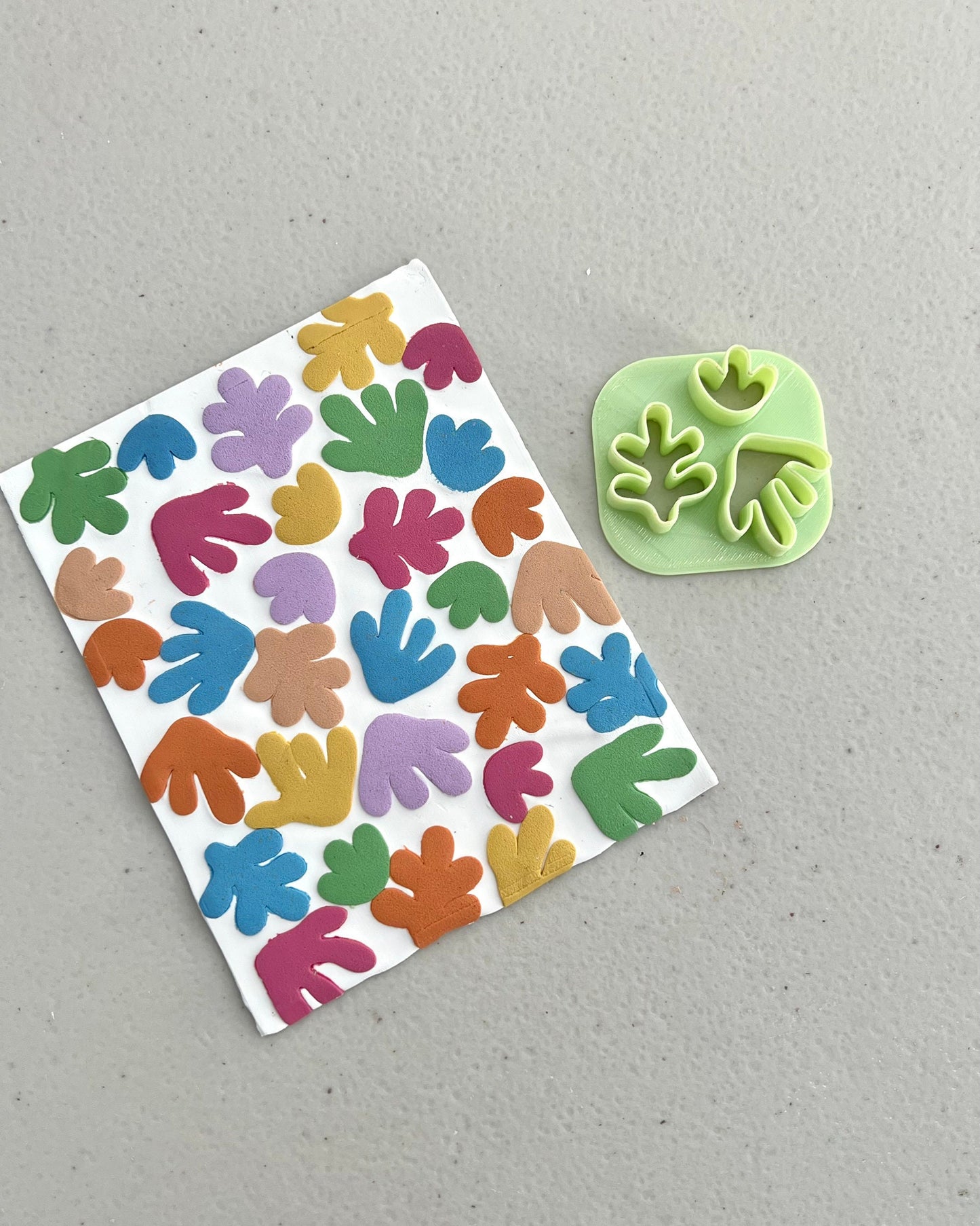 Mini Abstract Coral Polymer Clay Cutters