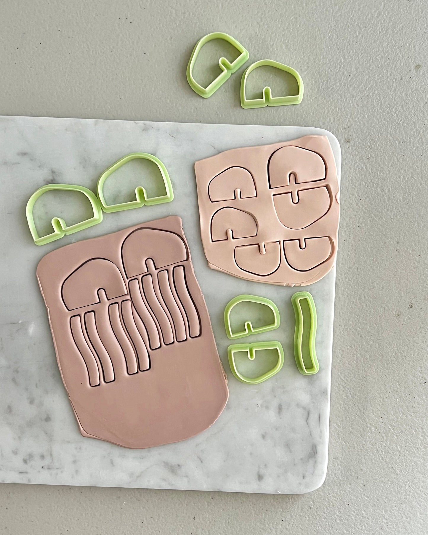 Abstract Rainbow Clay Cutters Set