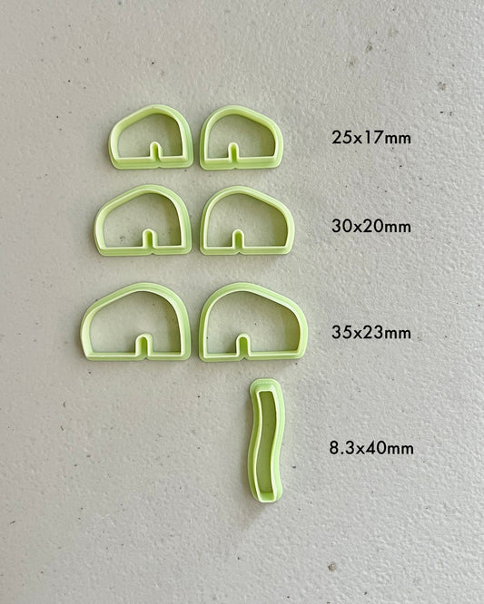 Abstract Rainbow Clay Cutters Set
