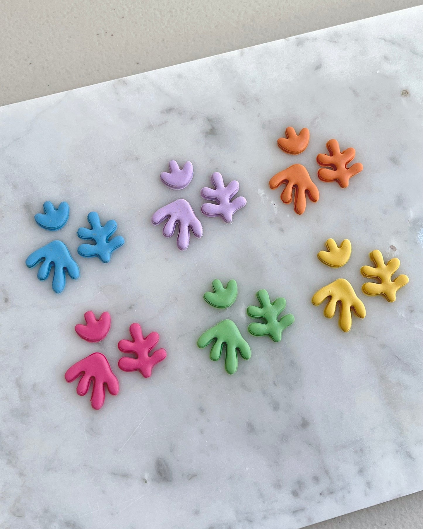 Mini Abstract Coral Polymer Clay Cutters