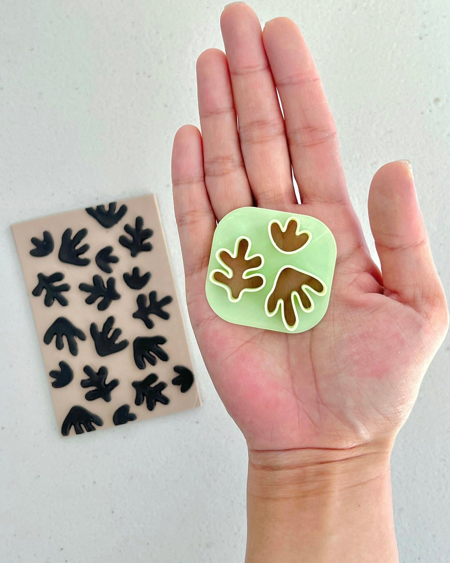 Mini Abstract Coral Polymer Clay Cutters