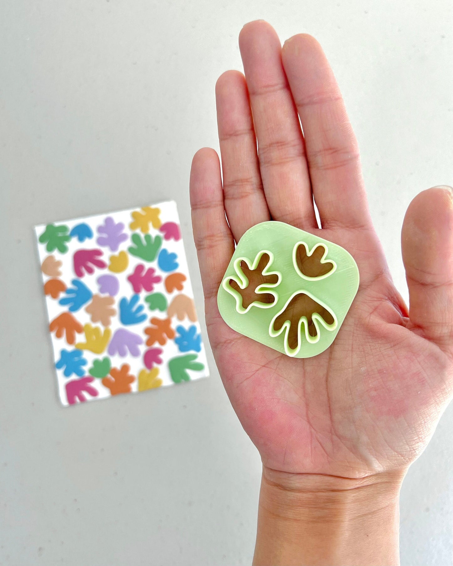 Mini Abstract Coral Polymer Clay Cutters