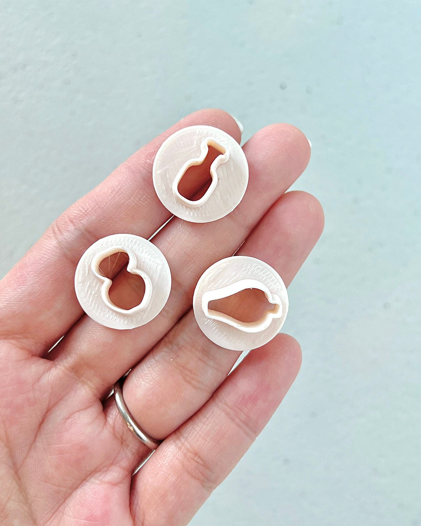 Mini Vase Shape Polymer Clay Cutters Set
