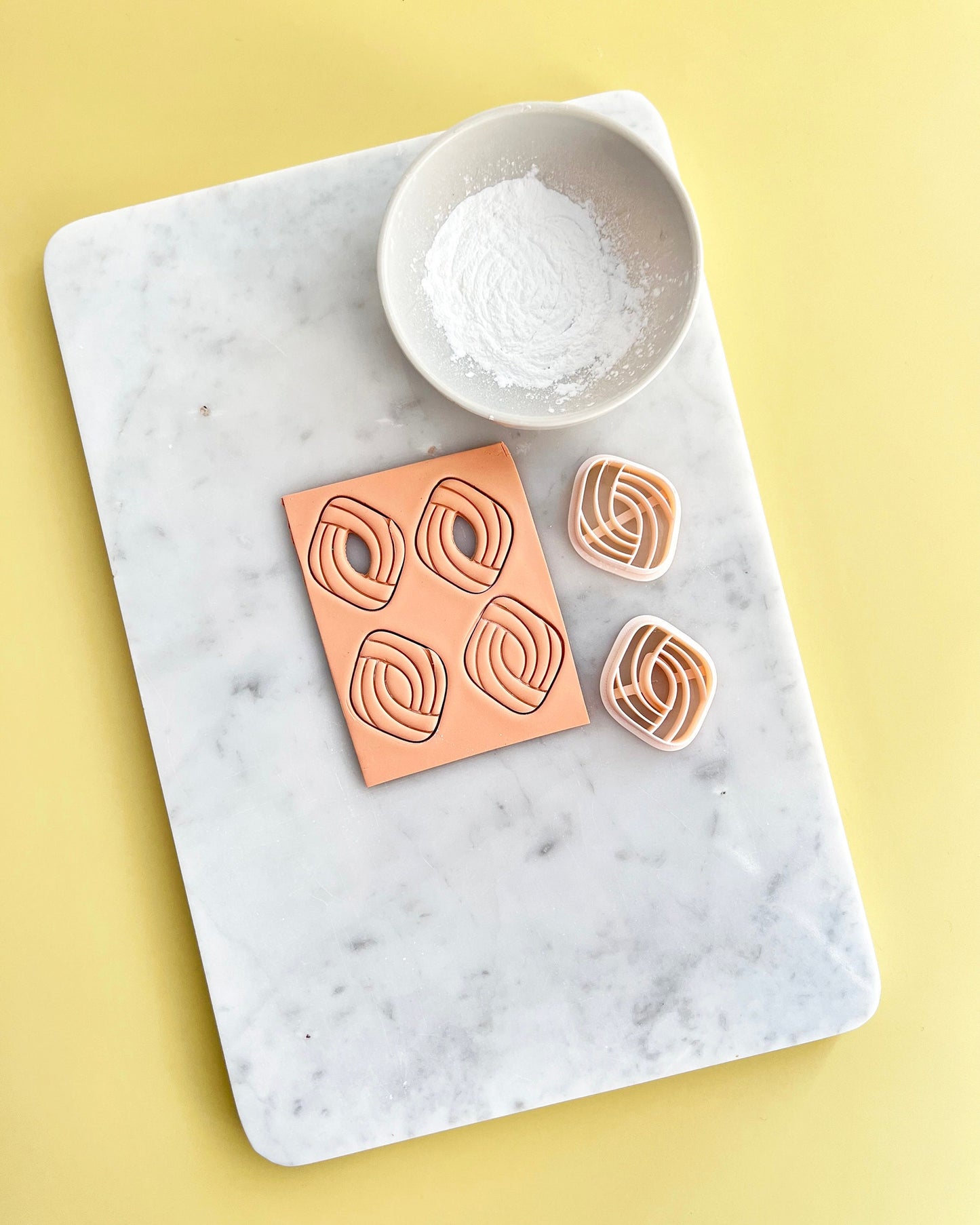 Embossed Rhombus Polymer Clay Cutters