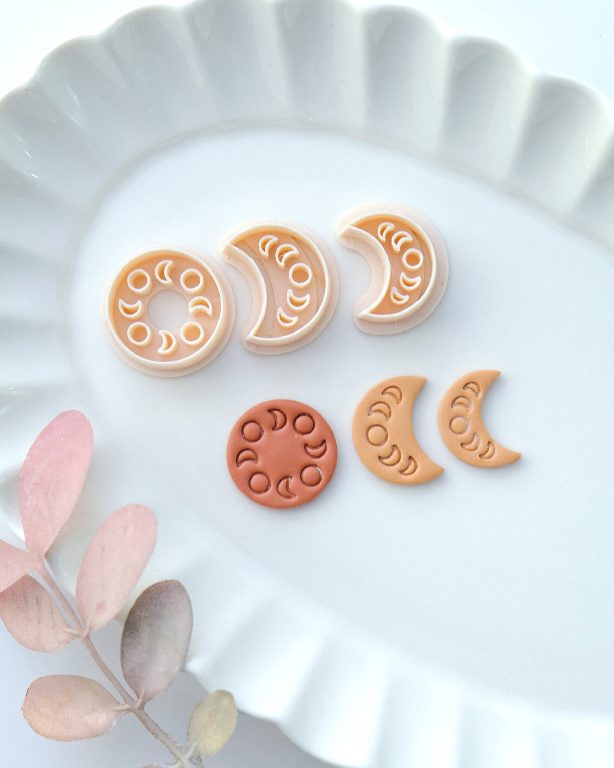Moon Phase Polymer Clay Cutters Set