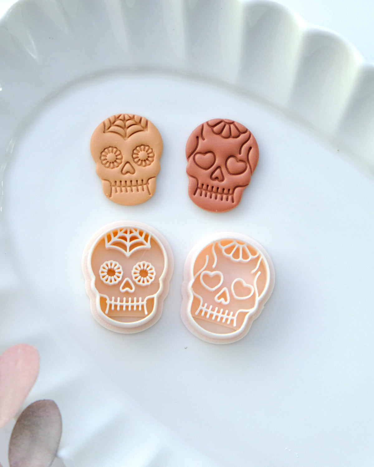 Decorative Skulls Polymer Clay Cutters