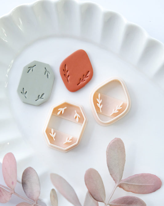 Leaf Art Deco Polymer Clay Cutters