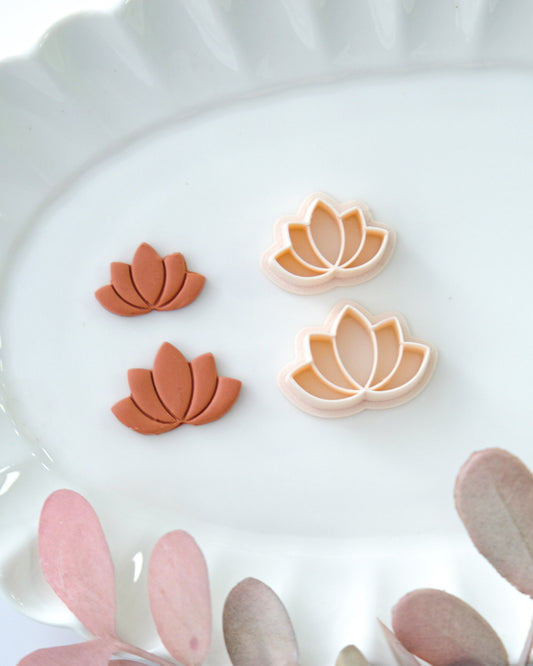 Boho Lotus Clay Cutters