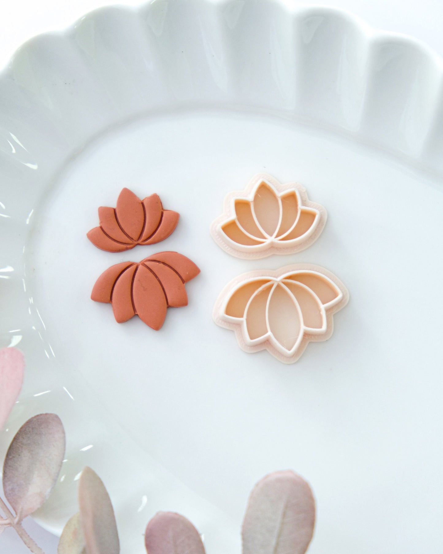 Boho Lotus Clay Cutters