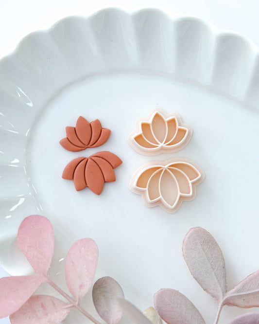 Boho Lotus Clay Cutters