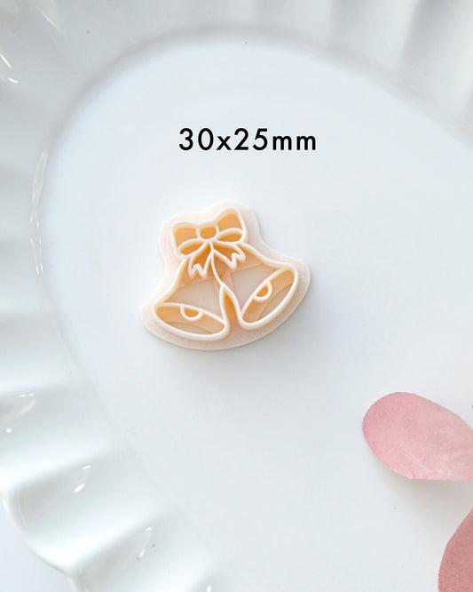 Winter Christmas Bell Polymer Clay Cutters