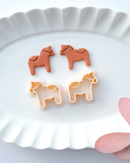 Dala Horse Christmas Clay Cutters