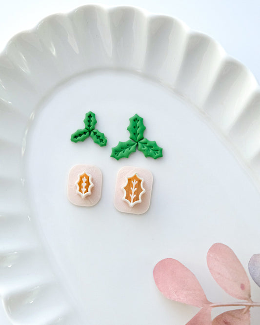 Christmas Holly Leaf Mini Clay Cutters