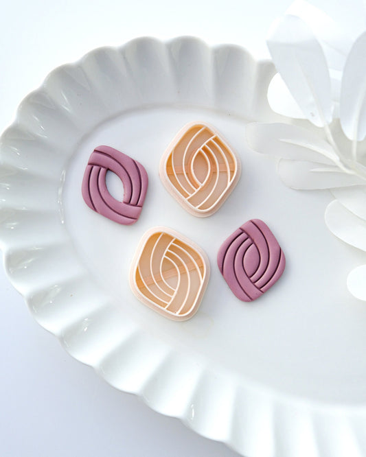 Embossing Rhombus Polymer Clay Cutters