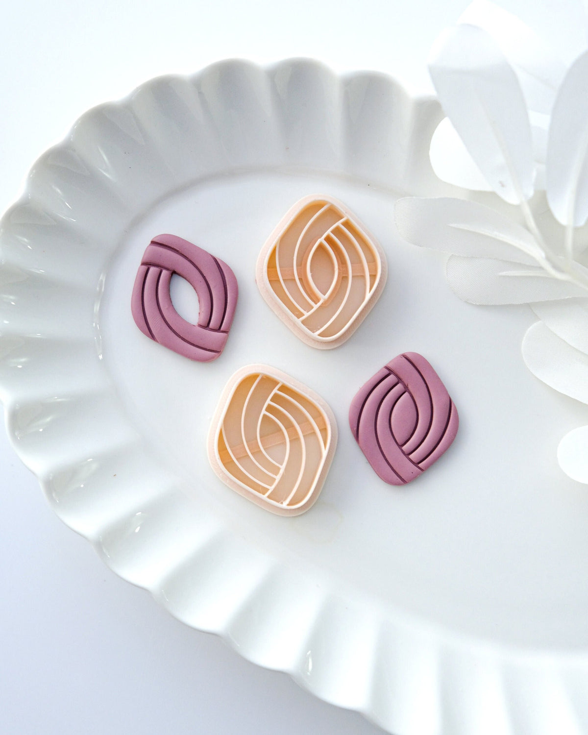 Embossing Rhombus Polymer Clay Cutters