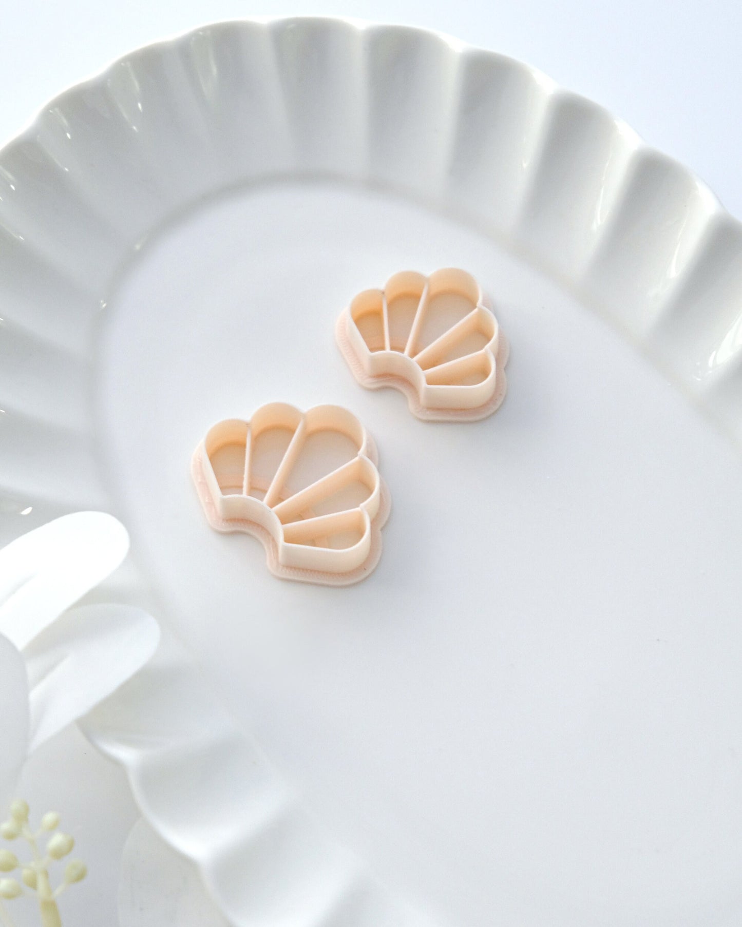 Scallop Fan Shape Polymer Clay Cutters