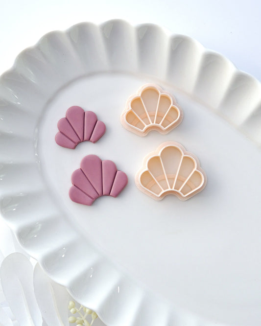 Scallop Fan Shape Polymer Clay Cutters
