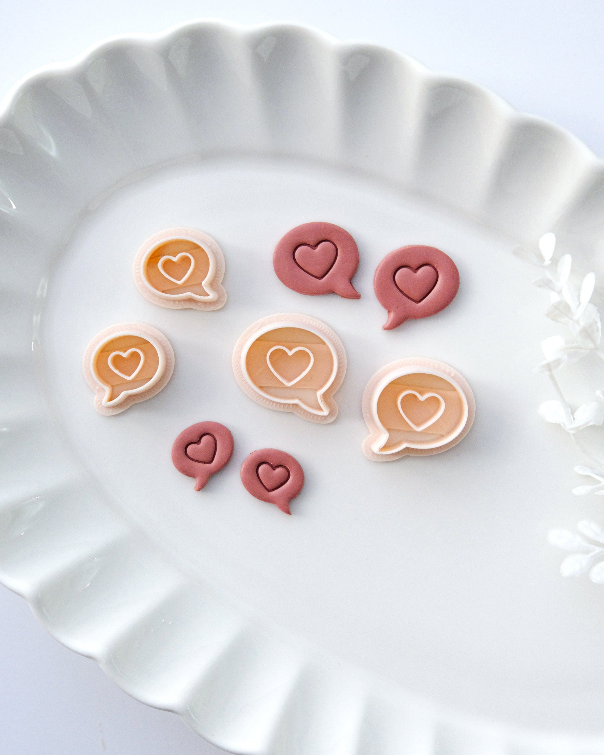 Valentine's Day Heart Donut Polymer Clay Earring Cutters Valentine's  Earring Valentines Cutter Shape 