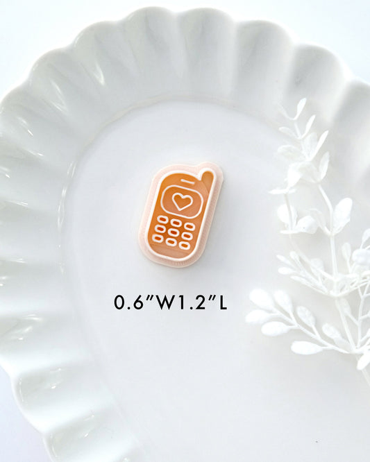 Love Mobile Phone Valentines Day Clay Cutter
