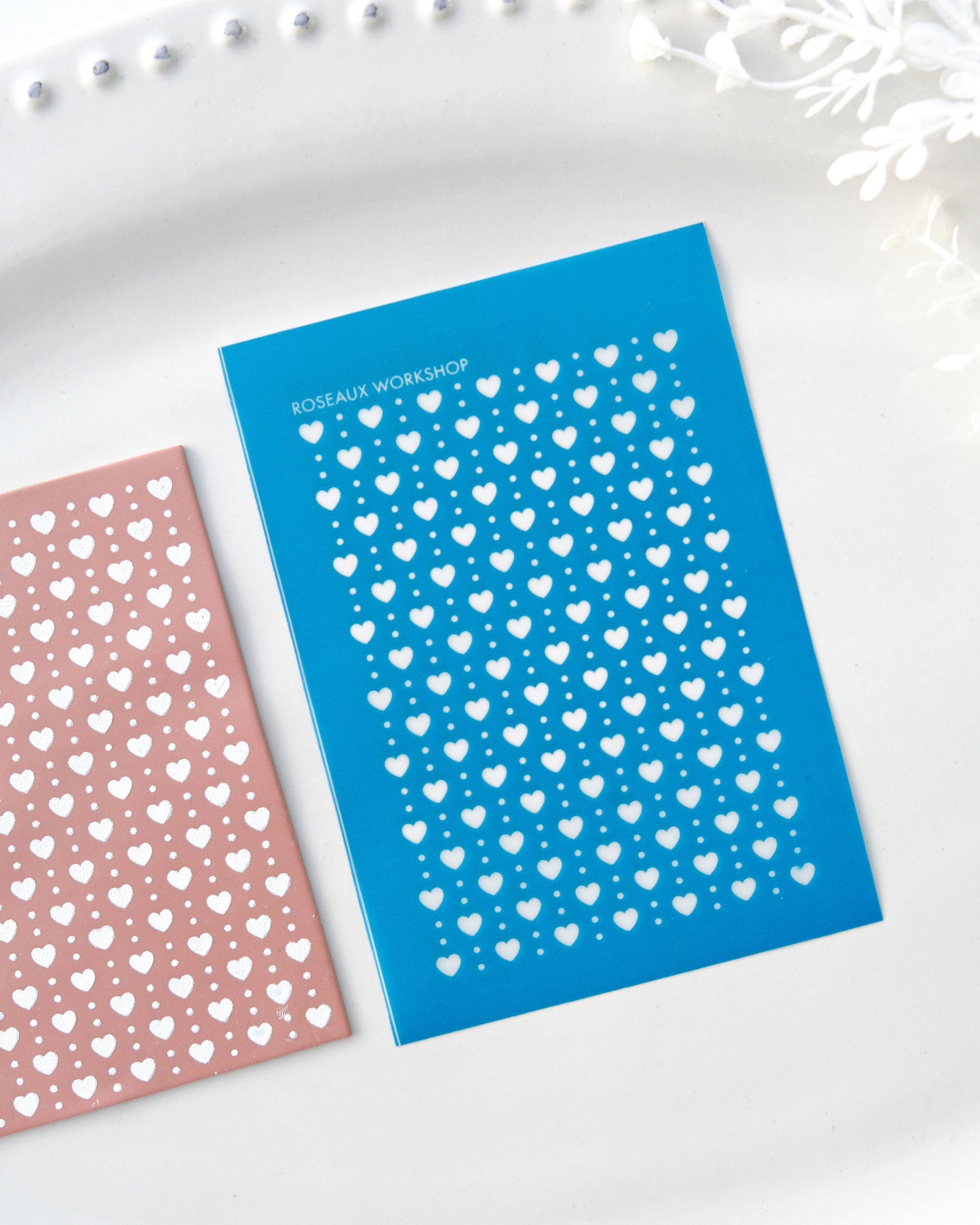 Valentines Silk Screen Stencil for Polymer Clay Earrings