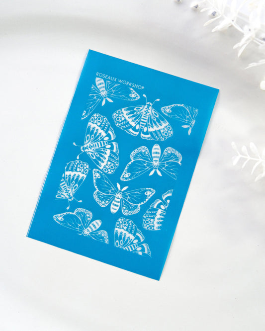Boho Butterfly Silk Screen Stencils for Polymer Clay