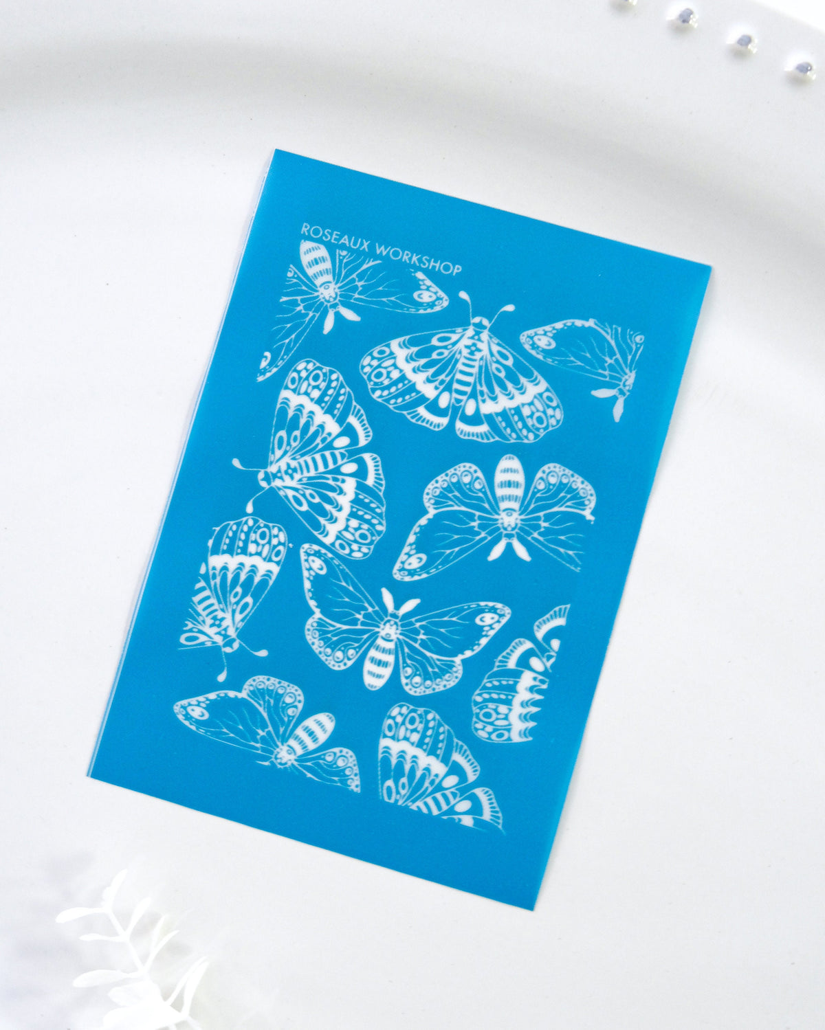 Boho Butterfly Silk Screen Stencils for Polymer Clay