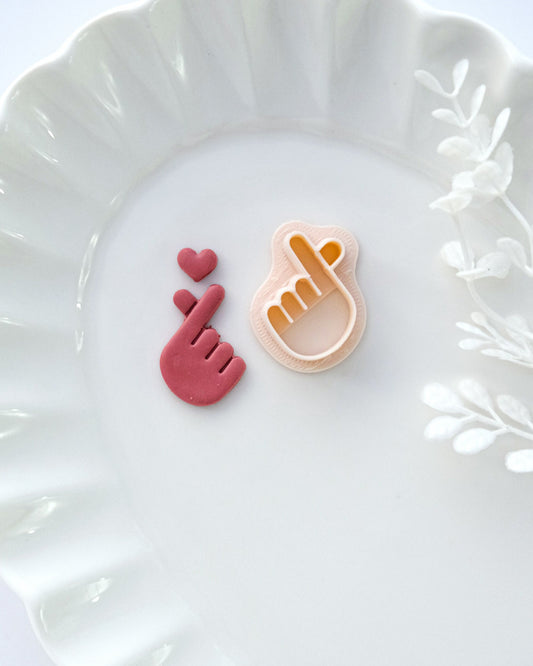 Love Heart Hands Polymer Clay Cutters