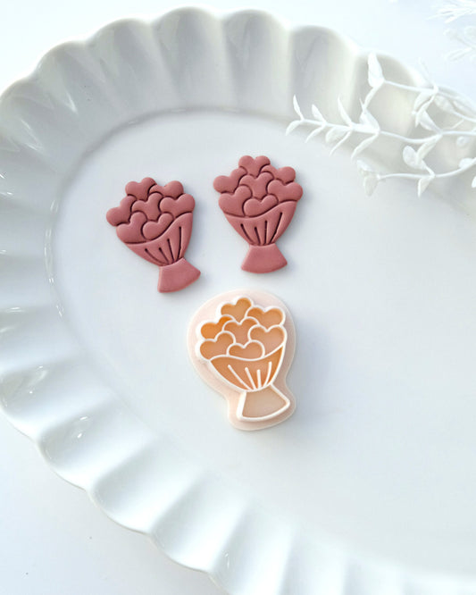 Wedding Bouquet Valentines Day Polymer Clay Cutter