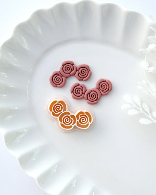 Rose Wreath Valentines Day Polymer Clay Cutter