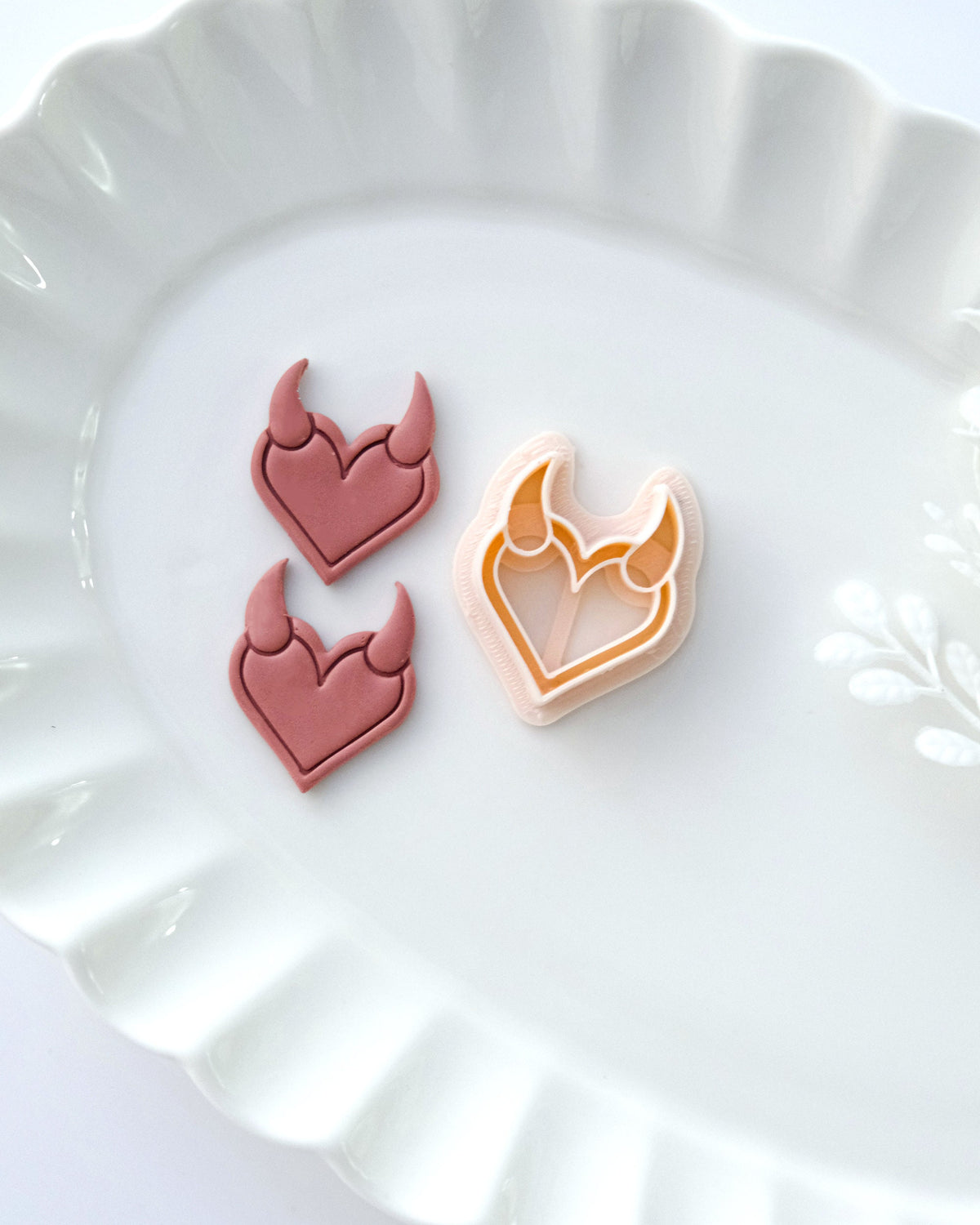 Devil Heart Polymer Clay Cutters