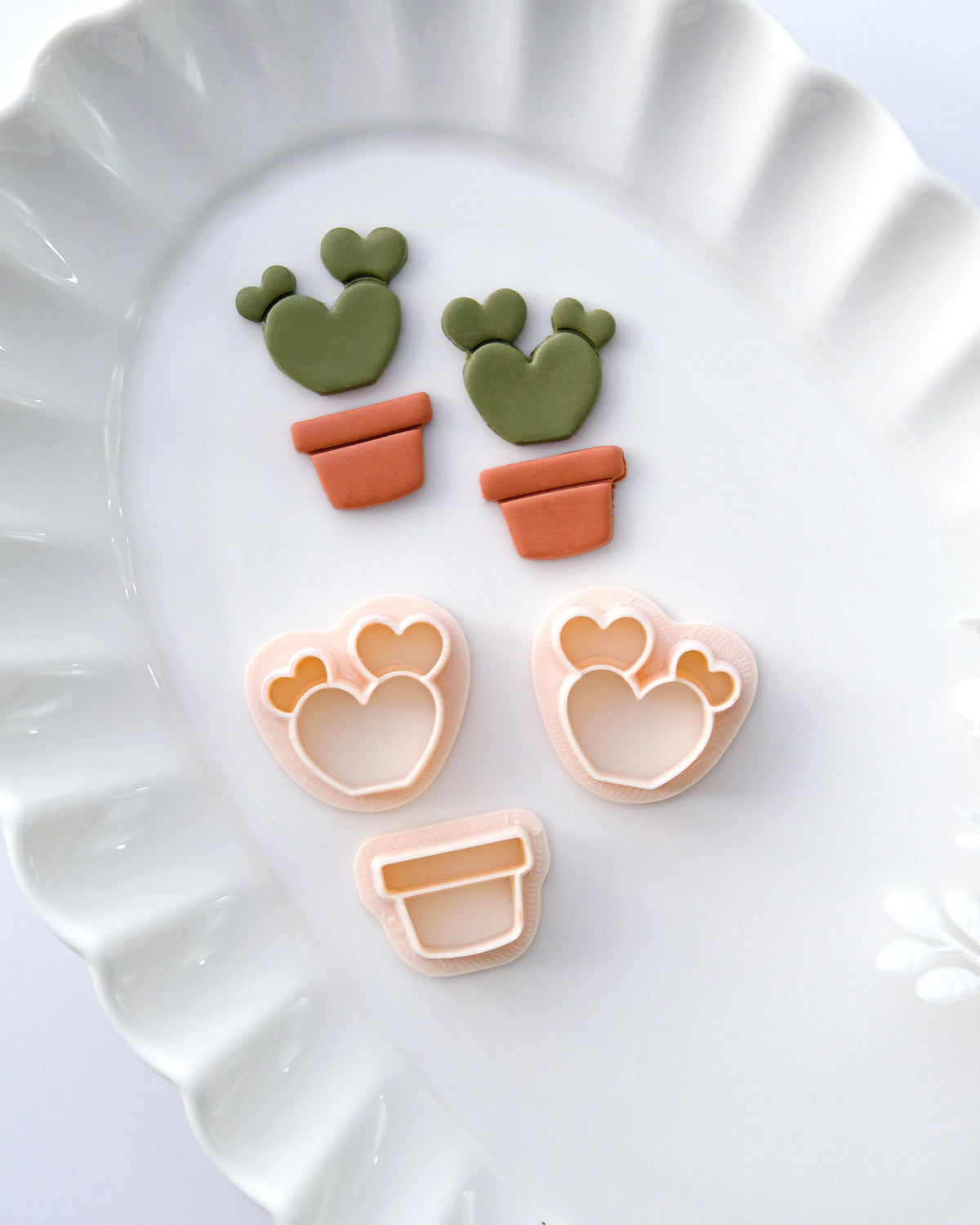 Cactus and Pot Polymer Clay Cutters