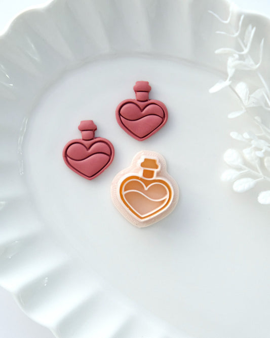 Love Potion Valentines Polymer Clay Cutter