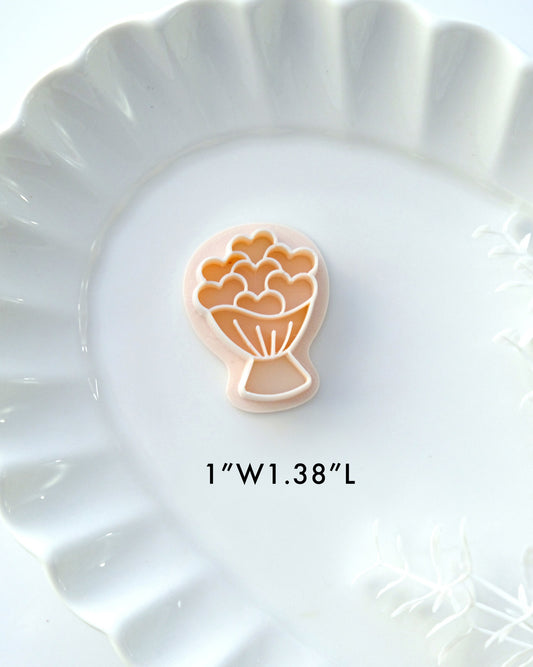 Wedding Bouquet Valentines Day Polymer Clay Cutter
