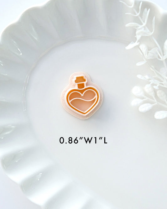 Love Potion Valentines Polymer Clay Cutter