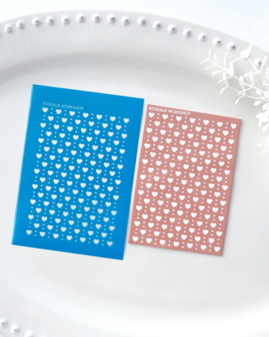 Valentines Silk Screen Stencil for Polymer Clay Earrings